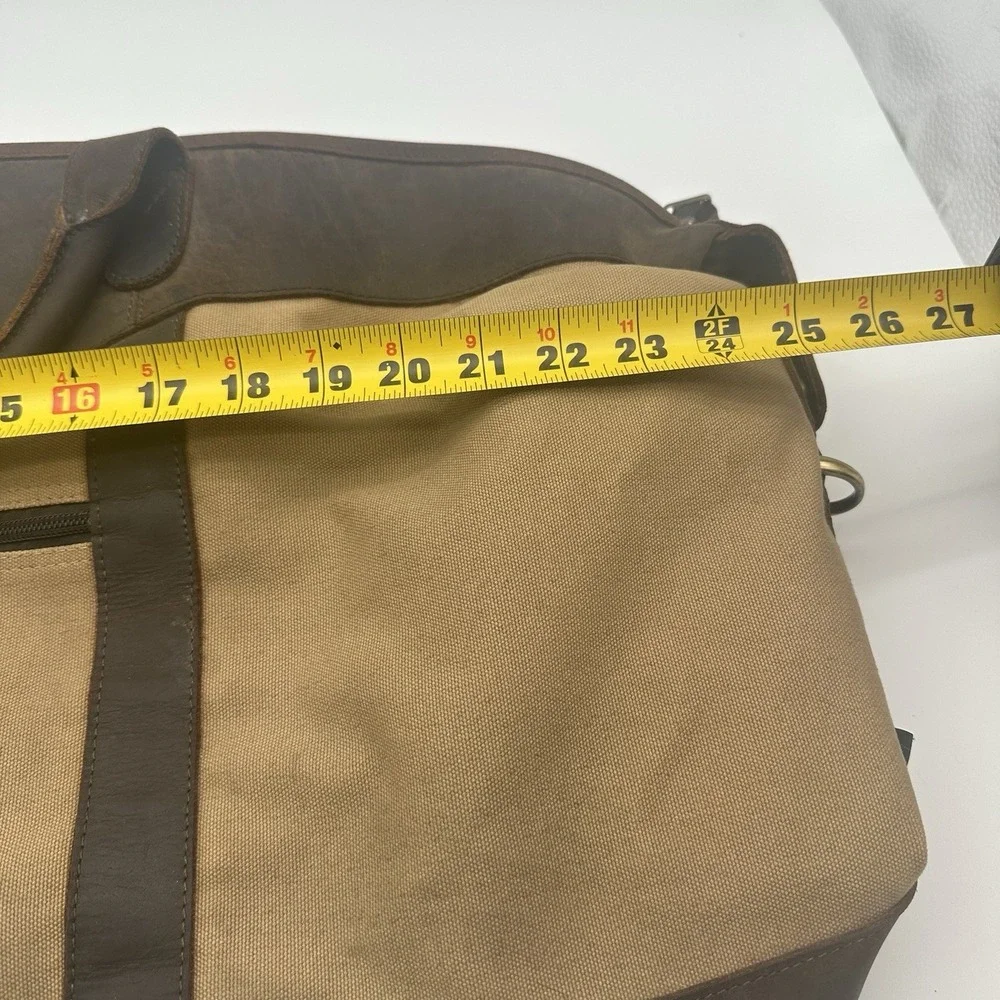 Vintage Canyon Outback‎ Jeffries Leather Canvas Duffle Bag 25